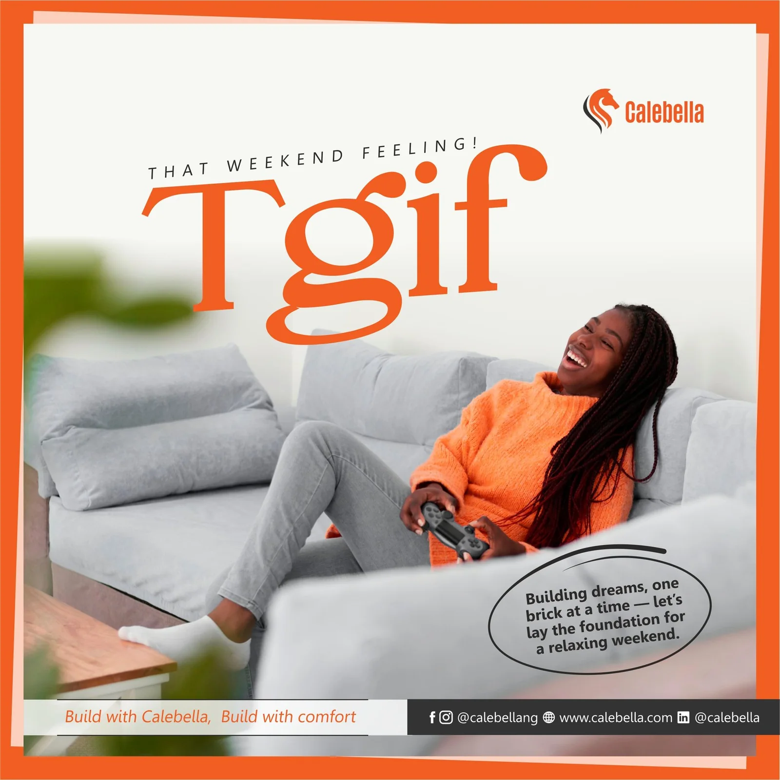 Calebella TGIF — Corporate content project preview